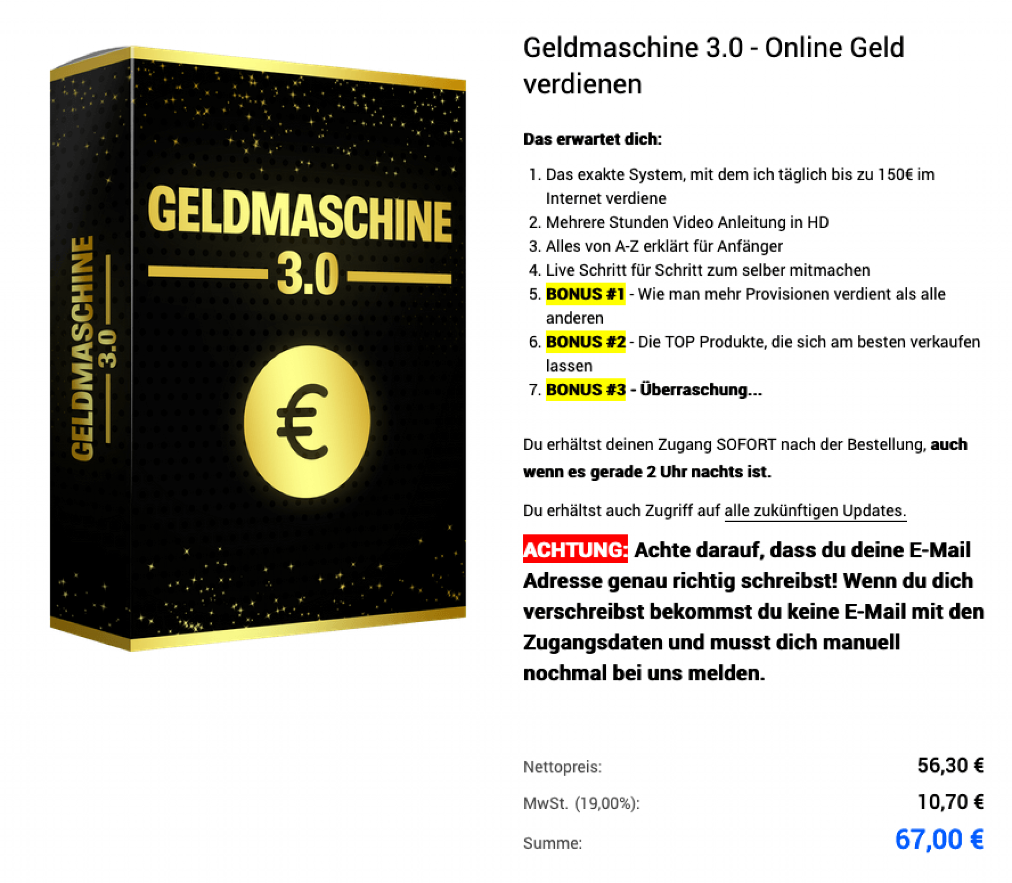 Geldmaschine 3.0 🥇 2022 • Hier Kaufen • Kostenlos? • Erfahrungen