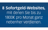 8 x Sofortgeld-Websites